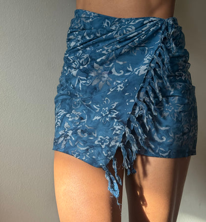 Blue Bloom Sarong