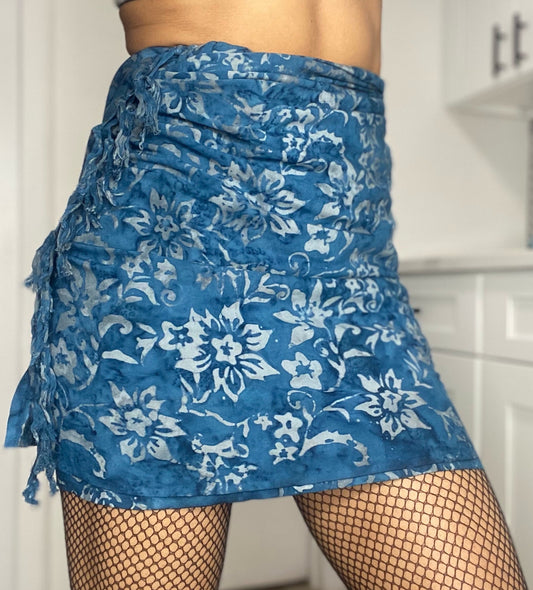 Blue Bloom Sarong